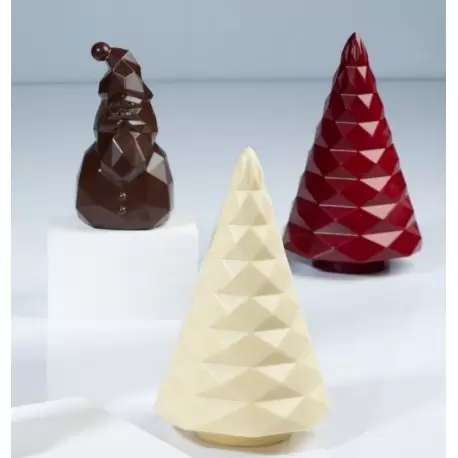 Polycarbonate Diamond Christmas Tree Chocolate Mold - 104x180mm - 1pc Polycarbonate Diamond Christmas Tree Chocolate Mold - 104x180mm - 1pc
