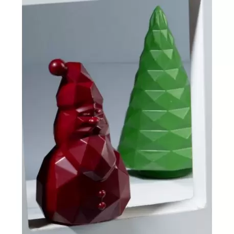 Martellato MA3013 Polycarbonate Diamond Santa Claus Chocolate Mold - 68x61x130 - 2pcs Holidays Molds Martellato MA3013 Polycarbonate Diamond Santa Claus Chocolate Mold - 68x61x130 - 2pcs Holidays Molds