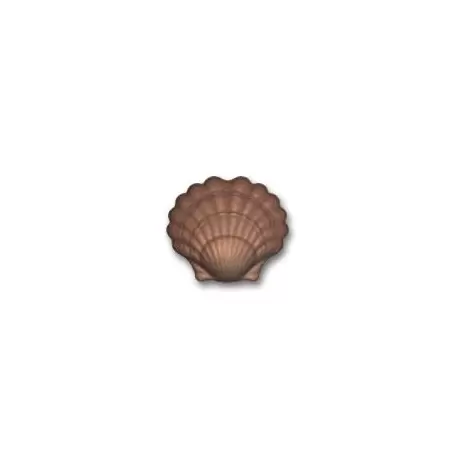 Cabrellon 1166 Polycarbonate Sea Shell Chocolate Mold - 120x139mm - 2x1 cavity Themed Molds