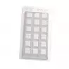 Thermoformed Lightweight Plastic Chocolate Tablet Mold - 150x70mm - 100gr - 5 cavity