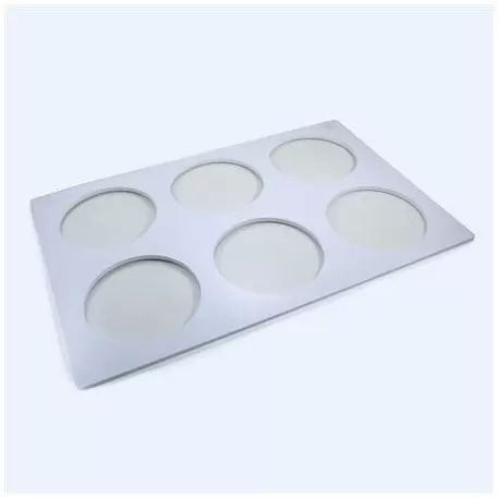 Plastic Template Frame for Genoise Discs and Entremets Inserts Making - Ø155 x 8 mm - Makes 6 discs - Martellato