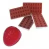 Martellato Jellies Strawberry Jelly Silicone Mold - 36 x 30 x 20 mm - 24 Cavity