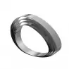 Martellato 27H4X13 Stainless Steel Egg Shaped Entremet Pastry Frame - 134x200x40mm Shaped Cake Rings