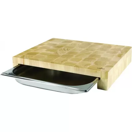 Professional Bamboo Cutting Board with stainless steel bin Professional Bamboo Cutting Board with stainless steel bin