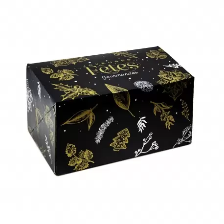 Pastry Chef's Boutique BT2511 Black Yule Log Cake Entremets Pastry Boxes - Black Star - 25 x 11 x 11 cm - Pack of 25 Pastry B... Pastry Chef's Boutique BT2511 Black Yule Log Cake Entremets Pastry Boxes - Black Star - 25 x 11 x 11 cm - Pack of 25 Pastry B...