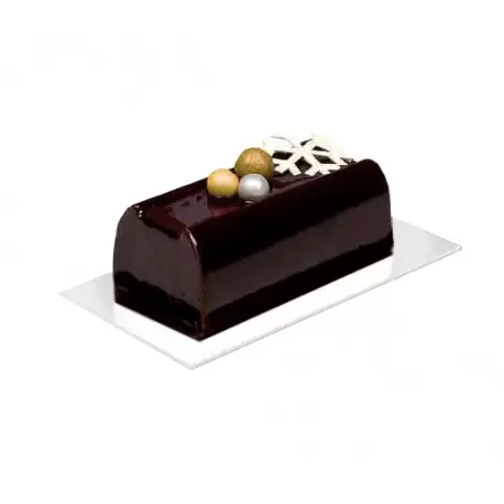 Deluxe Glossy White Thick Rectangular Log Cake Board - 24.5cm x 10.5cm - 2mm Thick - 50pcs Deluxe Glossy White Thick Rectangular Log Cake Board - 24.5cm x 10.5cm - 2mm Thick - 50pcs
