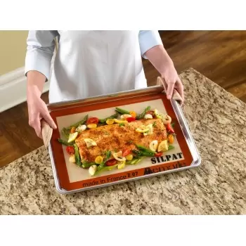 Sasa Demarle Silpat: The Original Non-Stick Silicone Liner US Half Size 11.62” x 16.5” (295 x 420 mm) - AE420295-07