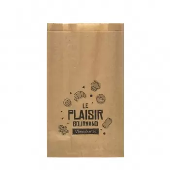 Kraft Greaseproof Croissants Viennoiseries Bread Bags - 250 x 140 mm - Pack of 1000