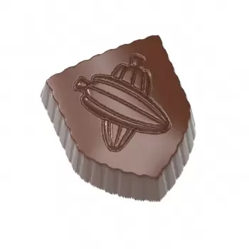 Polycarbonate Coat of Arms with Cocoa Beans Chocolate Mold - 31 x 27 x 15.5 mm - 11gr - 3x8 Cavity - 275x135x24mm