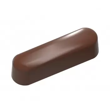 Polycarbonate Praline Éclair Snack Bar by Martin Diez Chocolate Mold - 49 x 14 x 12 mm - 8.5gr - 3x7 Cavity - 275x135x24mm