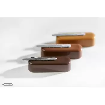 Polycarbonate Praline Éclair Snack Bar by Martin Diez Chocolate Mold - 49 x 14 x 12 mm - 8.5gr - 3x7 Cavity - 275x135x24mm