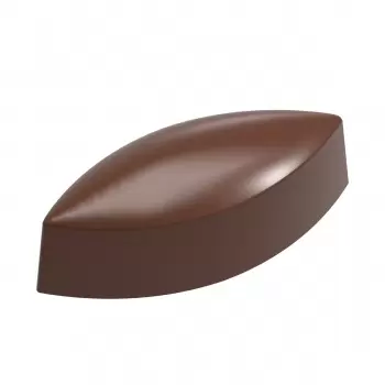 Polycarbonate Praline Calisson by Martin Diez Chocolate Mold - 42.5 x 17 x 15 mm - 7.6gr - 3x8 Cavity - 275x135x24mm