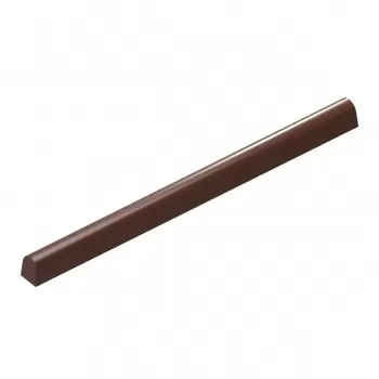 Polycarbonate Round Snack Bar by Martin Diez Chocolate Mold - 115 x 7 x 8 mm - 6.5gr - 1x15 Cavity - 275x135x24mm
