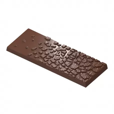 Chocolate World CW2462 Polycarbonate Fire Lava Chocolate Tablet Bar by Seb Pettersson- 150 x 56.5 x 10 mm - 83gr - 1x4 Cavity... Chocolate World CW2462 Polycarbonate Fire Lava Chocolate Tablet Bar by Seb Pettersson- 150 x 56.5 x 10 mm - 83gr - 1x4 Cavity...