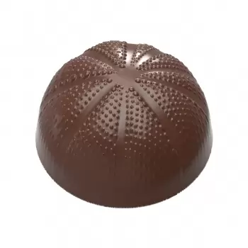 Polycarbonate The Uni (Sea Urchin) by the Dutch Pastry Team Chocolate Mold - 30 x 30 x 17 mm - 10.5gr - 3x7 Cavity - 275x135mm