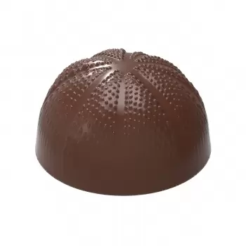 Polycarbonate The Uni (Sea Urchin) by the Dutch Pastry Team Chocolate Mold - 30 x 30 x 17 mm - 10.5gr - 3x7 Cavity - 275x135mm