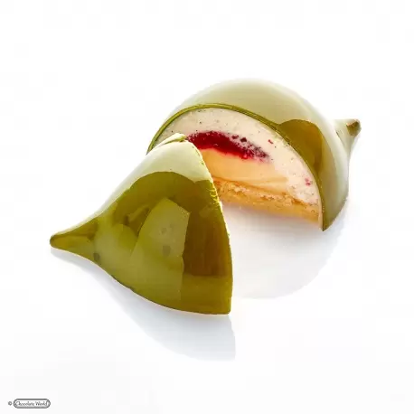 Chocolate World CW2465 Polycarbonate Large Curve Chocolate Mold by Frank Haasnoot - 109 x 75.5 x 35 mm - 118 gr - 2 x 3 Cavit... Chocolate World CW2465 Polycarbonate Large Curve Chocolate Mold by Frank Haasnoot - 109 x 75.5 x 35 mm - 118 gr - 2 x 3 Cavit...