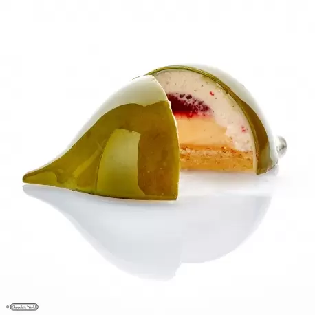 Chocolate World CW2465 Polycarbonate Large Curve Chocolate Mold by Frank Haasnoot - 109 x 75.5 x 35 mm - 118 gr - 2 x 3 Cavit... Chocolate World CW2465 Polycarbonate Large Curve Chocolate Mold by Frank Haasnoot - 109 x 75.5 x 35 mm - 118 gr - 2 x 3 Cavit...