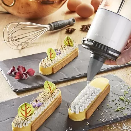 De Buyer 3358.01 De Buyer Pastry pressure piston LE TUBE Pastry Gun and 13 cookie discs Non-Disposable Pastry Bags De Buyer 3358.01 De Buyer Pastry pressure piston LE TUBE Pastry Gun and 13 cookie discs Non-Disposable Pastry Bags