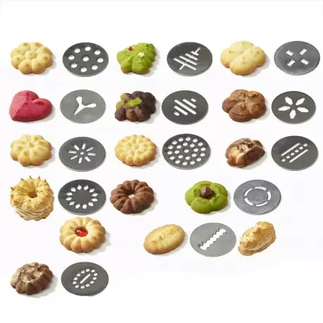 De Buyer 3358.01 De Buyer Pastry pressure piston LE TUBE Pastry Gun and 13 cookie discs Non-Disposable Pastry Bags De Buyer 3358.01 De Buyer Pastry pressure piston LE TUBE Pastry Gun and 13 cookie discs Non-Disposable Pastry Bags