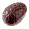 Polycarbonate Chocolate Egg Shaped Mold - Kroko - 35 x 23 x 12 mm - 6 gr - Double Mold - 4x 8 Cavity