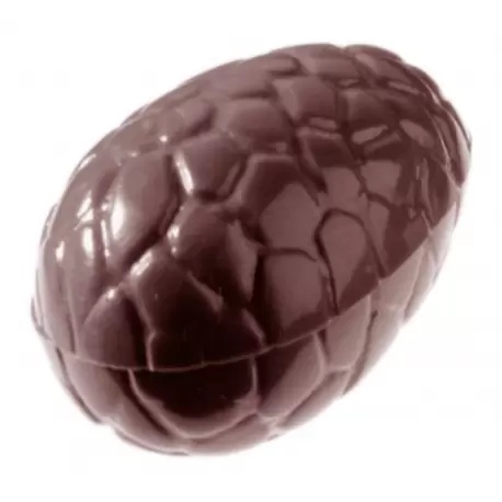 Polycarbonate Chocolate Egg Shaped Mold - Kroko - 47 x 31 x 16 mm - 14 gr - Double Mold - 4 x 6 Cavity Polycarbonate Chocolate Egg Shaped Mold - Kroko - 47 x 31 x 16 mm - 14 gr - Double Mold - 4 x 6 Cavity