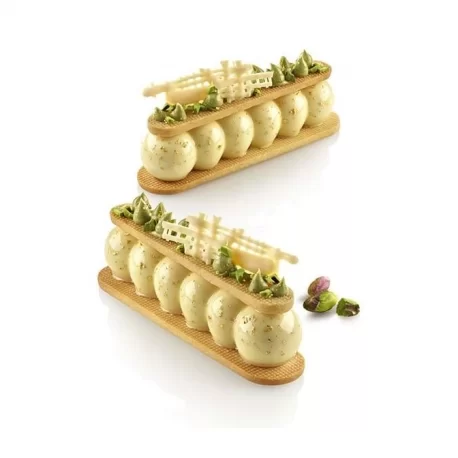Silikomart Truffle Eclair 75 by Carmine di Donna - 30 x 130 x 27 mm - 600 mL - 8 Cavity Silikomart Truffle Eclair 75 by Carmine di Donna - 30 x 130 x 27 mm - 600 mL - 8 Cavity