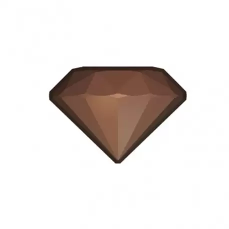 Polycarbonate Chocolate Diamond Mold 38 x 26.8 x 15.3 mm - 4 x 6 cavity - 275 x 175 x 24 mm - 9gr Polycarbonate Chocolate Diamond Mold 38 x 26.8 x 15.3 mm - 4 x 6 cavity - 275 x 175 x 24 mm - 9gr