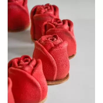 Pavoflex ROMANCE Professional Silicone Rose Molds - 56x54x61mm - 106ml - 20 imprints - Antonio Bachour