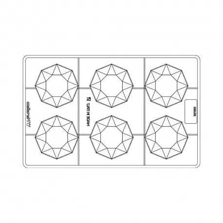 Martellato 20U503 Polycarbonate Chocolate Easter Egg Base Mold - 68 x 68 x 5.5mm - 16gr - 6 cavity stand for Easter Eggs East... Martellato 20U503 Polycarbonate Chocolate Easter Egg Base Mold - 68 x 68 x 5.5mm - 16gr - 6 cavity stand for Easter Eggs East...