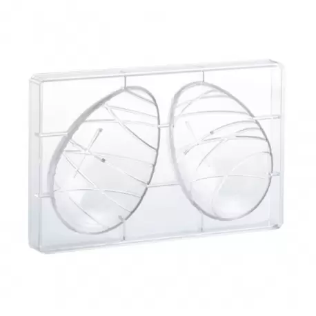 Martellato 20U504 Polycarbonate Chocolate Easter Egg Mold - BOND- 101 x 150 mm - 210gr - 2 cavities for 1 whole egg Easter Molds Martellato 20U504 Polycarbonate Chocolate Easter Egg Mold - BOND- 101 x 150 mm - 210gr - 2 cavities for 1 whole egg Easter Molds