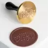 Martellato Large HAPPY EASTER Stamp Chocolate Decoration Tool by Frank Haasnoot - 6cm