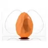 Martellato 20U502 Polycarbonate Chocolate Easter Egg Mold - DIAMOND - 99 x 150 mm - 210gr - 2 cavities for 1 whole egg Easter...