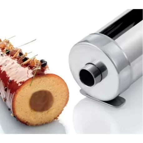 Martellato 30TC54F Steel Travel Cake Mold with Tubular Insert For Filling - Round by Frank Haasnoot - ø 82 x 290 mm - 1050ml ... Martellato 30TC54F Steel Travel Cake Mold with Tubular Insert For Filling - Round by Frank Haasnoot - ø 82 x 290 mm - 1050ml ...