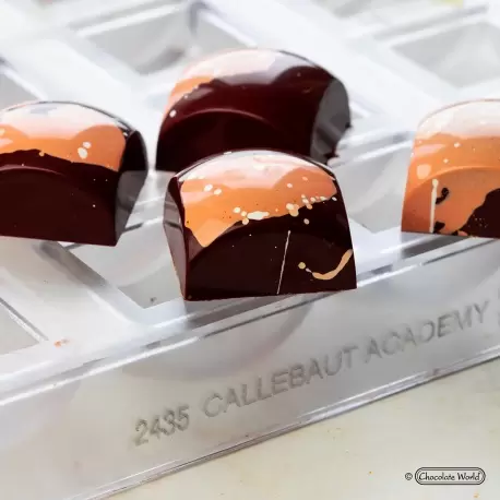 Chocolate World CW2435 Polycarbonate Square Sphere Chocolate Mold by Alexandre Bourdeaux 25.5 x 25.5 x 15 mm - 4 x 8 pc - 9 g... Chocolate World CW2435 Polycarbonate Square Sphere Chocolate Mold by Alexandre Bourdeaux 25.5 x 25.5 x 15 mm - 4 x 8 pc - 9 g...