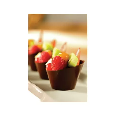 Pastry Chef's Boutique PCB11210 Belgian Chocolate Cups - Pisa Cups Ø49mm - 168 Pcs Chocolate Cups and Truffle shells Pastry Chef's Boutique PCB11210 Belgian Chocolate Cups - Pisa Cups Ø49mm - 168 Pcs Chocolate Cups and Truffle shells