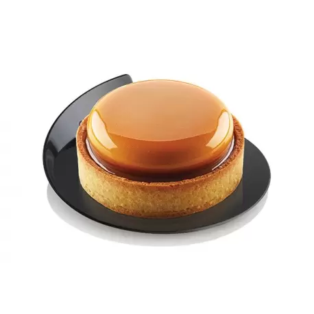 Pastry Chef's Boutique B17188W Silikomart Black Round Plastic Monoportion Tray - 86mm round - 100pcs Mono Cake Boards Pastry Chef's Boutique B17188W Silikomart Black Round Plastic Monoportion Tray - 86mm round - 100pcs Mono Cake Boards