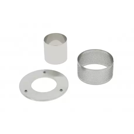 StainlessStainless Steel Puff Pastry Ring Set - High Deep Ring Kit - Ø 6,5 cm - h 3.5 cm - 3 pc set - Pastry Chef's Boutique