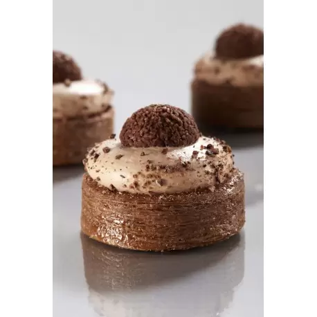StainlessStainless Steel Puff Pastry Ring Set - High Deep Ring Kit - Ø 6,5 cm - h 3.5 cm - 3 pc set - Pastry Chef's Boutique