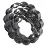 Polished Steel 6 Petal Flower Cake Ring - 130 x 130 x 50 mm - Martellato
