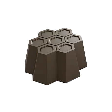 Pastry Chef's Boutique PCB53 Polycarbonate Honeycomb Grid Praline Chocolate Mold - 36x32x16mm - 13gr - 3x7 Cavity - 275x135x2... Pastry Chef's Boutique PCB53 Polycarbonate Honeycomb Grid Praline Chocolate Mold - 36x32x16mm - 13gr - 3x7 Cavity - 275x135x2...
