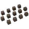 Pastry Chef's Boutique PCB161 Polycarbonate Small Twisted Squares Cubes Chocolate Mold - 14x14x14mm - 3gr - 5x10 Cavity - 275...