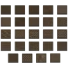 Pastry Chef's Boutique PCB427 Polycarbonate Square Caraques Chocolate Mold Assortment of 24 - 33x33x4mm - 5gr - 4x6 Cavity - ...