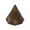 Pastry Chef's Boutique PCB480 Polycarbonate Twisted Triangle Cone Praline Chocolate Mold - 34x34x30mm - 9gr - 4x7 Cavity - 27...