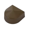 Pastry Chef's Boutique PCB606 Polycarbonate Shield Shaped Praline Chocolate Mold - 29x29x15mm - 10gr - 4x8 Cavity - 275x175x2...