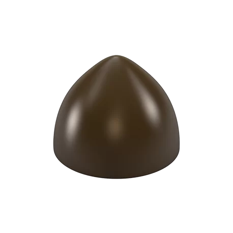 Pastry Chef's Boutique PCB743 Polycarbonate Semi-Round Dome Chocolate Praline with a Tapered Top Mold - 28x21mm - 9gr - 4x7 C... Pastry Chef's Boutique PCB743 Polycarbonate Semi-Round Dome Chocolate Praline with a Tapered Top Mold - 28x21mm - 9gr - 4x7 C...