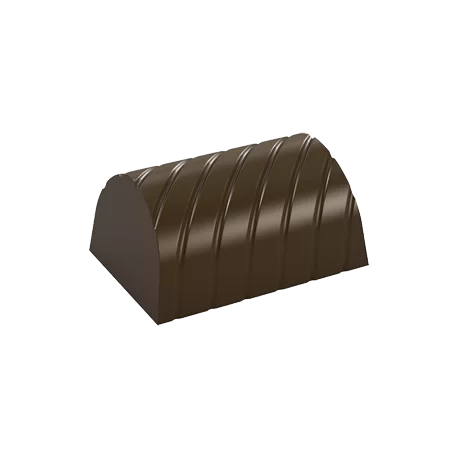 Pastry Chef's Boutique PCB266 Polycarbonate Spiral Lined Rectangular Chocolate Praline Mold - 33x23x16mm - 10gr - 4x8 Cavity ... Pastry Chef's Boutique PCB266 Polycarbonate Spiral Lined Rectangular Chocolate Praline Mold - 33x23x16mm - 10gr - 4x8 Cavity ...