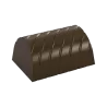 Pastry Chef's Boutique PCB266 Polycarbonate Spiral Lined Rectangular Chocolate Praline Mold - 33x23x16mm - 10gr - 4x8 Cavity ...