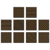 Pastry Chef's Boutique PCB141 Polycarbonate Square Caraques Chocolate Mold Assortment - 39x39x4mm - 6gr - 4x5 Cavity - 275x17...