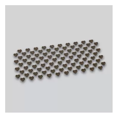Pastry Chef's Boutique PCB163 Polycarbonate Tiny Chocolate Hearts Confetties Chocolate Mold - 8x7x2mm - 704 Cavity - 275x205x... Pastry Chef's Boutique PCB163 Polycarbonate Tiny Chocolate Hearts Confetties Chocolate Mold - 8x7x2mm - 704 Cavity - 275x205x...